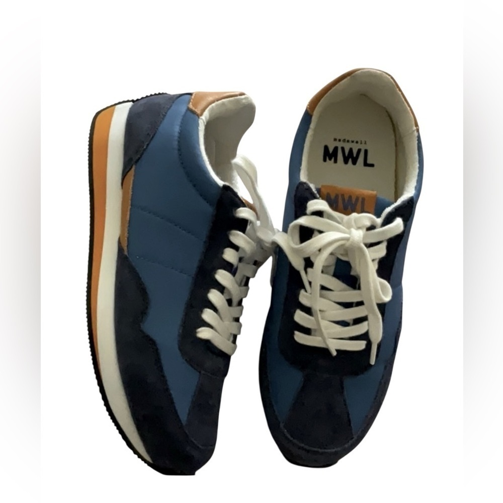 Madewell League Sneakers in Navy Suede